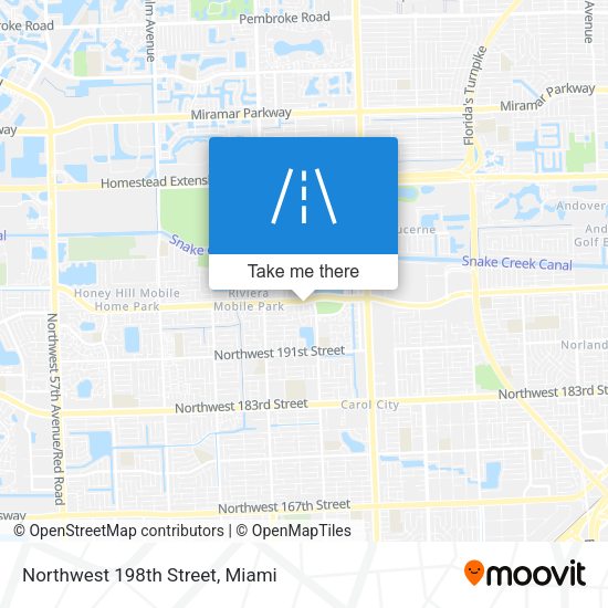 Northwest 198th Street map