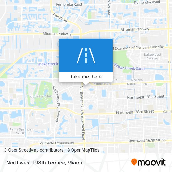 Mapa de Northwest 198th Terrace