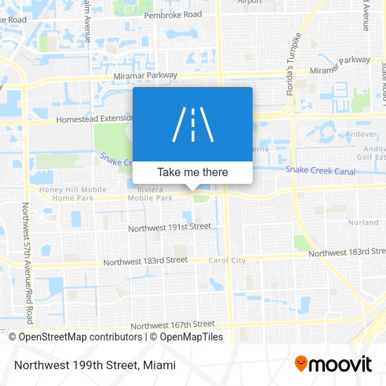 Northwest 199th Street map