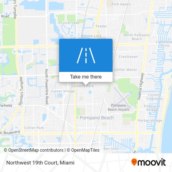 Northwest 19th Court map