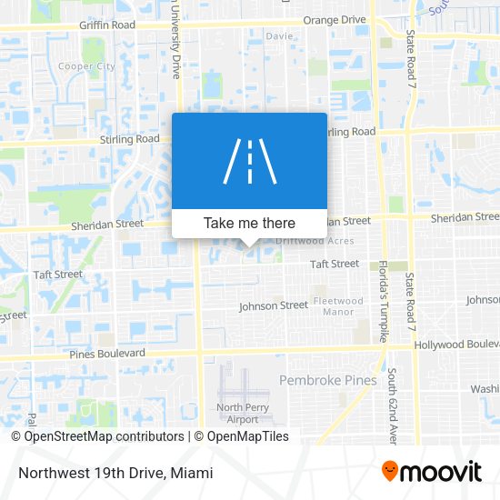 Northwest 19th Drive map