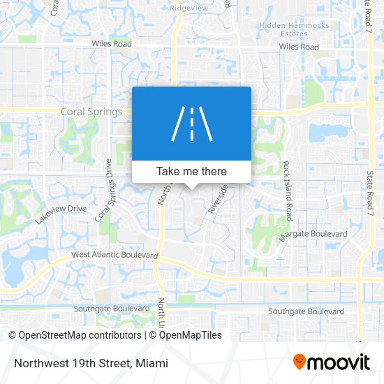 Northwest 19th Street map