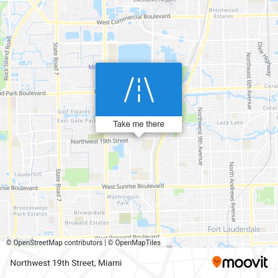 Mapa de Northwest 19th Street