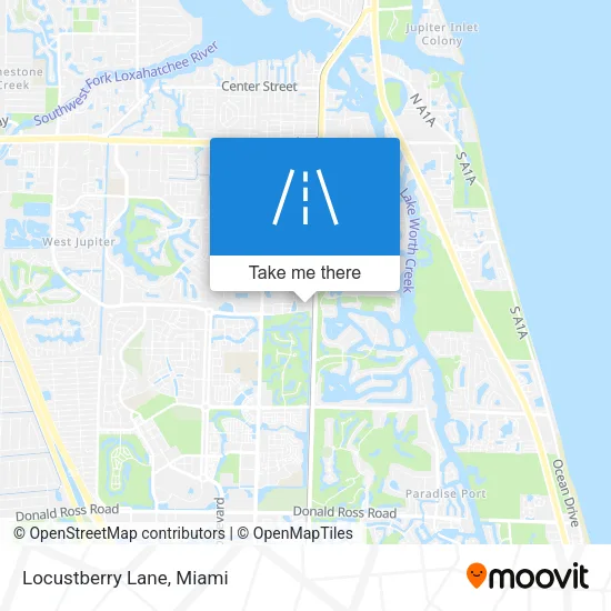 Locustberry Lane map