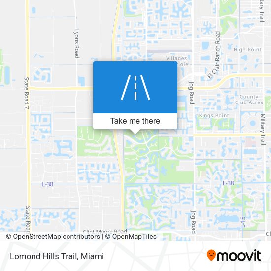 Lomond Hills Trail map