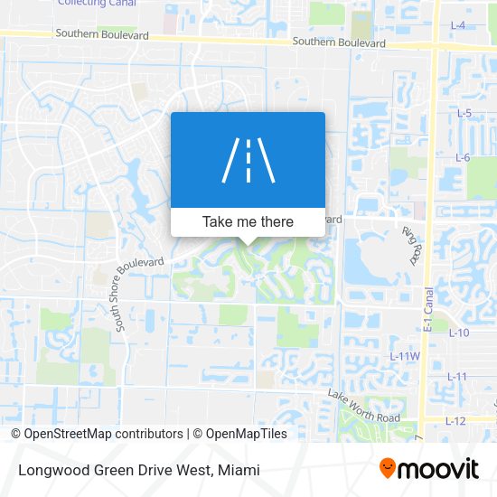 Longwood Green Drive West map