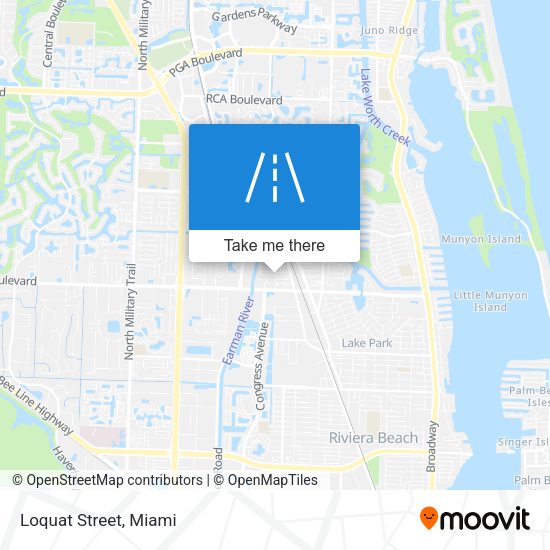 Mapa de Loquat Street