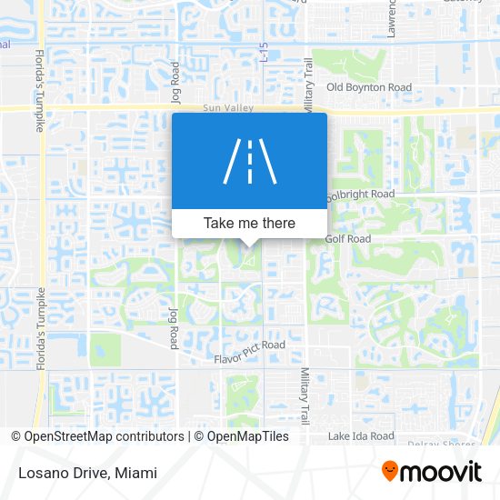 Mapa de Losano Drive