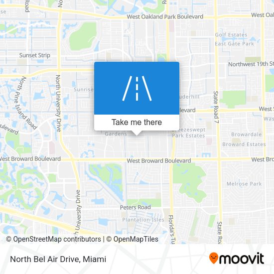 Mapa de North Bel Air Drive