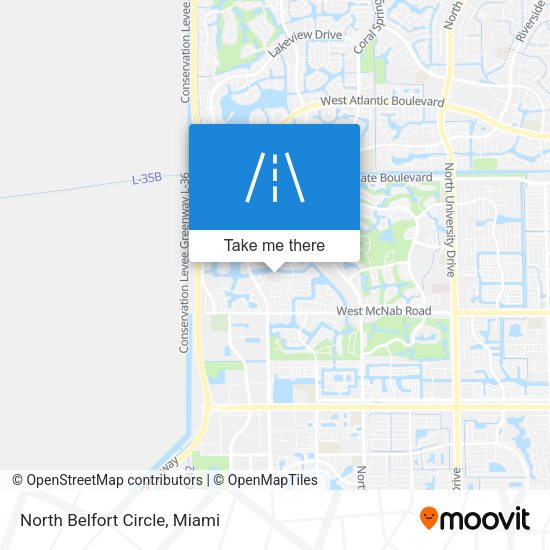 Mapa de North Belfort Circle
