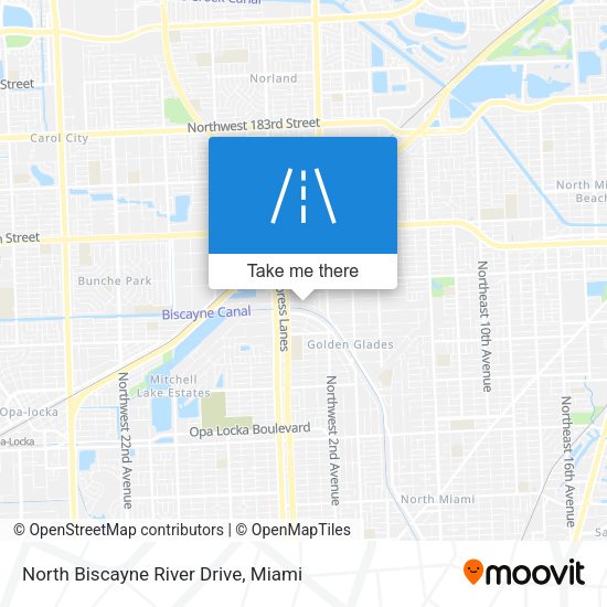 North Biscayne River Drive map