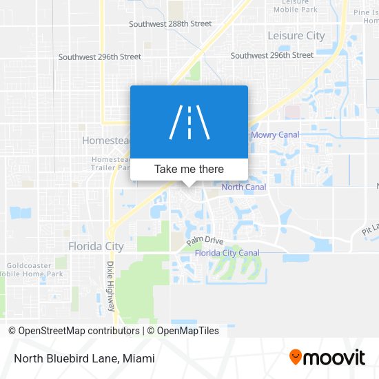Mapa de North Bluebird Lane