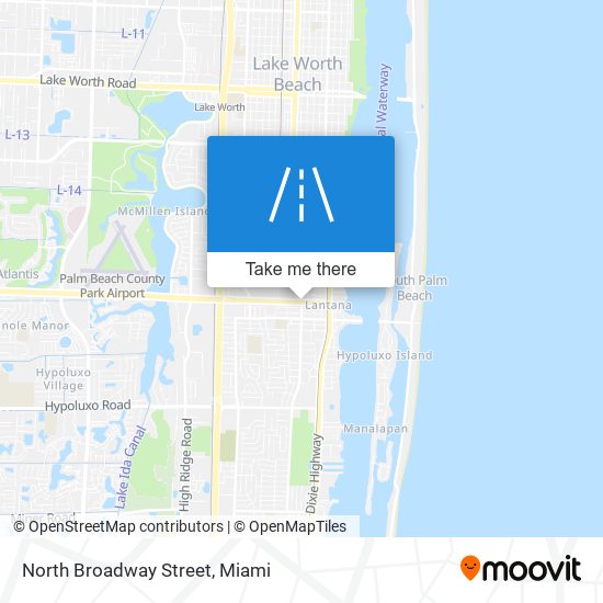 North Broadway Street map