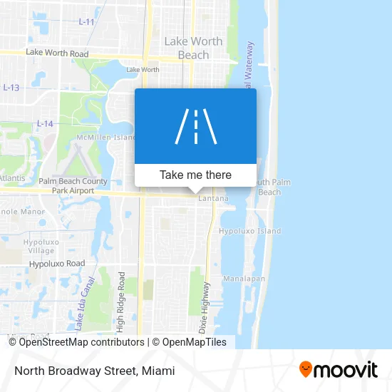 Mapa de North Broadway Street