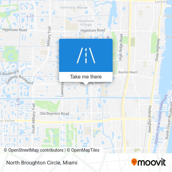 North Broughton Circle map