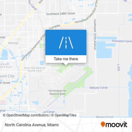 North Carolina Avenue map