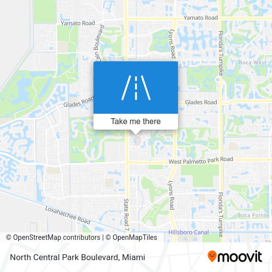 Mapa de North Central Park Boulevard