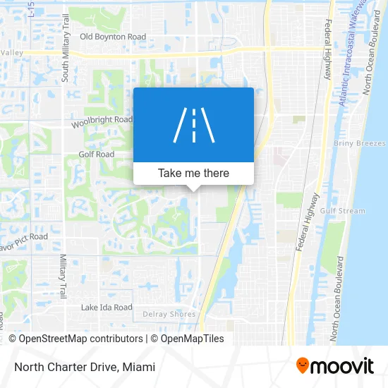 North Charter Drive map