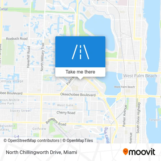 North Chillingworth Drive map