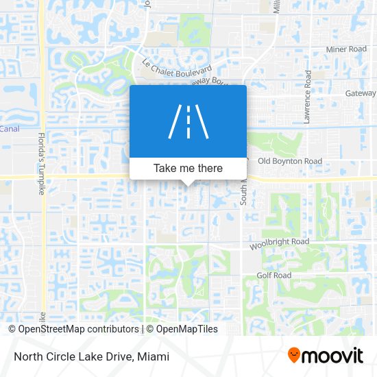 North Circle Lake Drive map