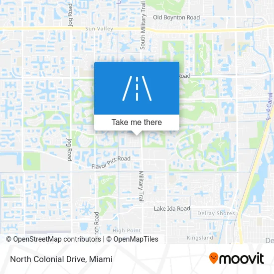 North Colonial Drive map