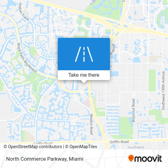 Mapa de North Commerce Parkway