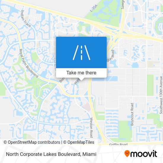North Corporate Lakes Boulevard map