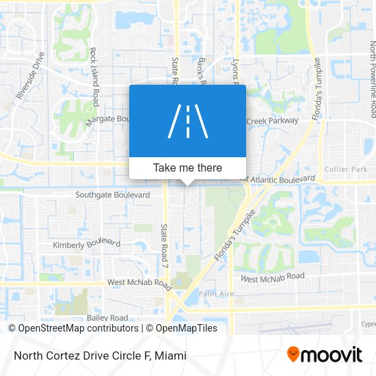 North Cortez Drive Circle F map