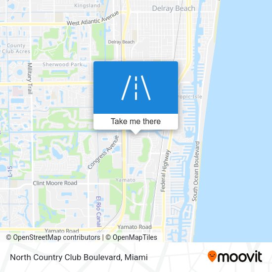 Mapa de North Country Club Boulevard