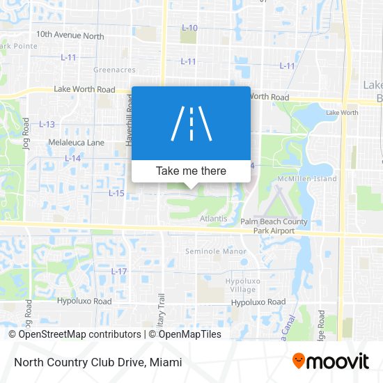 North Country Club Drive map