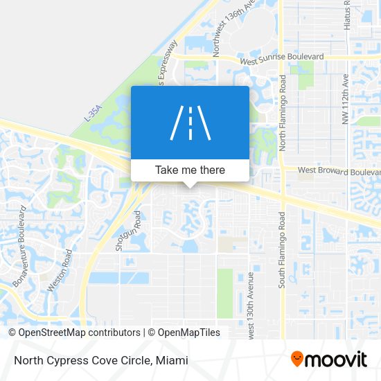 North Cypress Cove Circle map