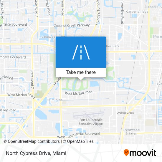 North Cypress Drive map