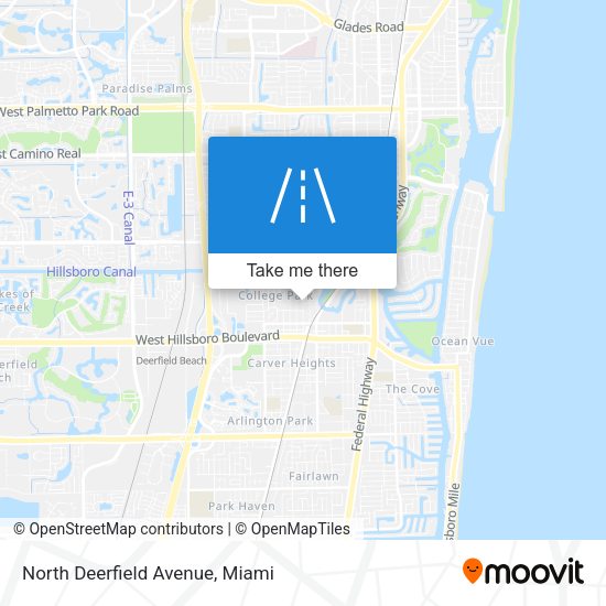 North Deerfield Avenue map