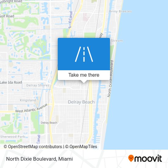 North Dixie Boulevard map