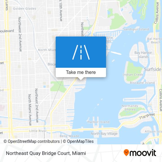 Northeast Quay Bridge Court map