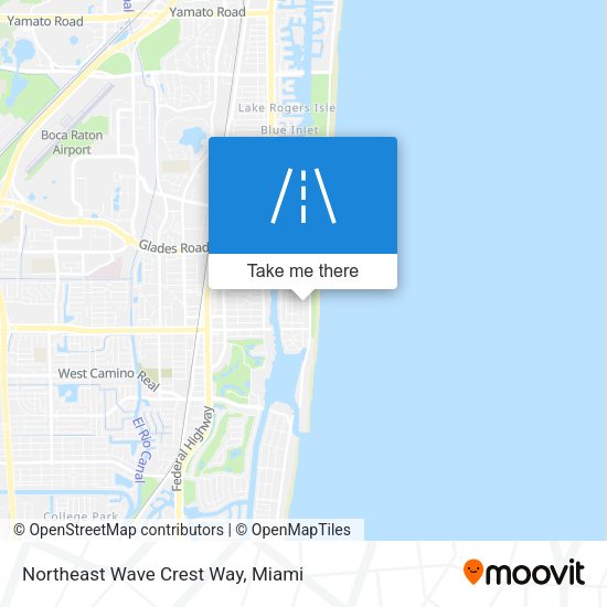 Northeast Wave Crest Way map
