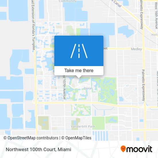 Mapa de Northwest 100th Court