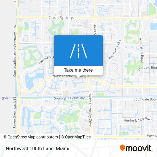 Mapa de Northwest 100th Lane