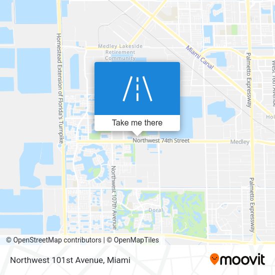 Mapa de Northwest 101st Avenue