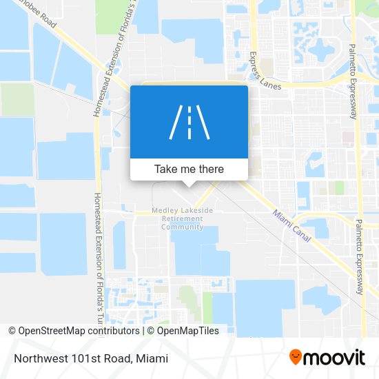 Mapa de Northwest 101st Road