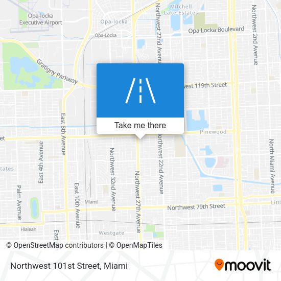 Northwest 101st Street map