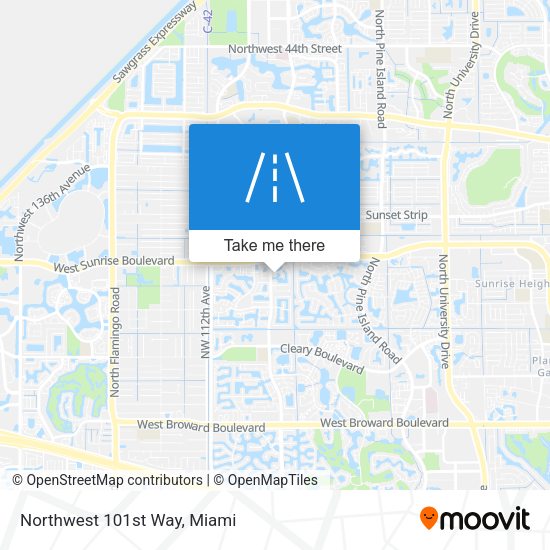 Mapa de Northwest 101st Way