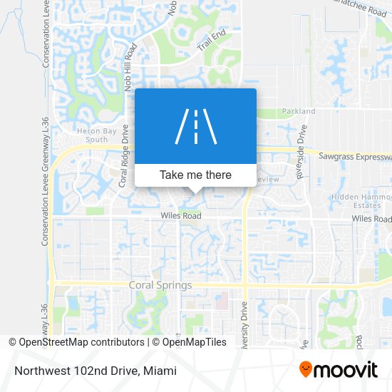 Northwest 102nd Drive map