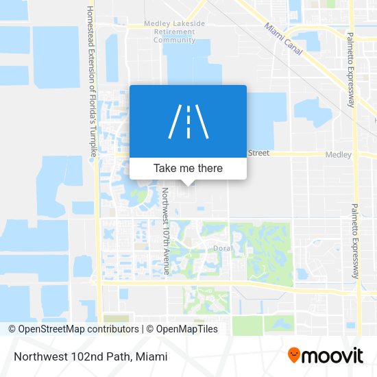 Mapa de Northwest 102nd Path