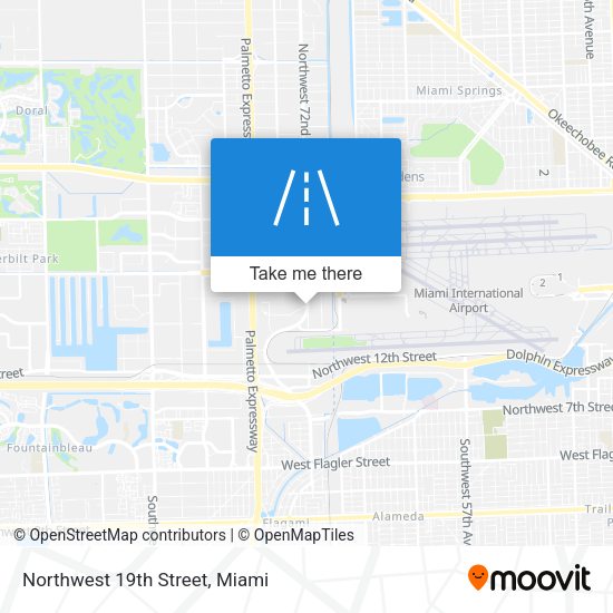 Northwest 19th Street map
