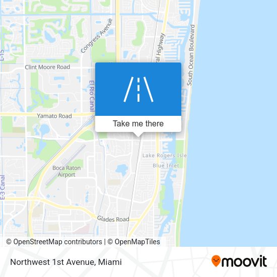 Northwest 1st Avenue map