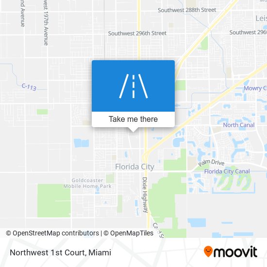 Mapa de Northwest 1st Court