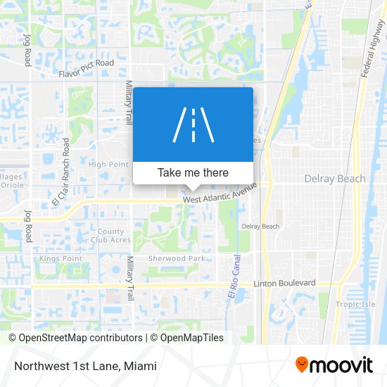 Northwest 1st Lane map