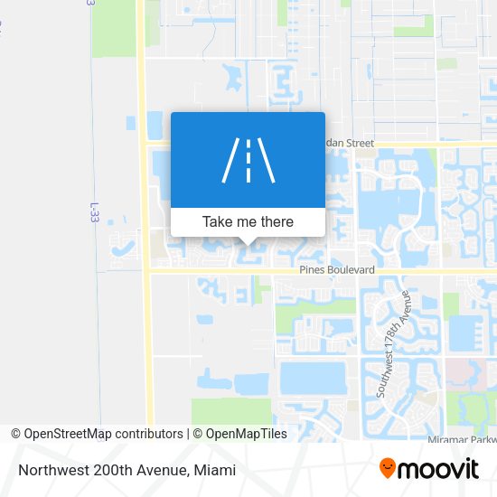 Mapa de Northwest 200th Avenue