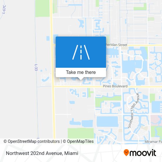 Northwest 202nd Avenue map